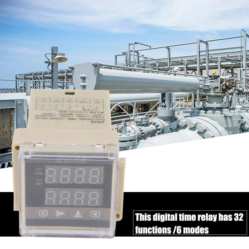 ZN48 AC220V Digital Time Relay Counter Multifunction Rotating Speed Frequency Meter | Электроника