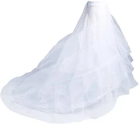 mermaid petticoat 3 layers crinoline petticoat underskirt floor length party dress wedding dress for women white