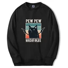 Аниме Мужской пуловер Kawaii Черный кот пистолеты милые мужские свитшоты Японская уличная одежда толстовка мужская Толстовка в стиле хараюку Мужская Толстовка Спортивная одежда