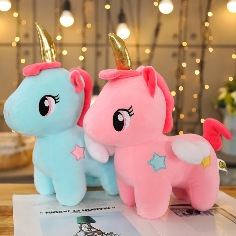 

10/20cm Cute Unicorn Plush Toy Baby Kids Appease Sleeping Pillow Forst Animal Stuffed Soft Doll Birthday Gifts for Girls Child