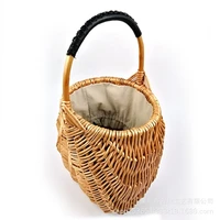 woven bags for women desingner luxury beach woven straw bag rattan bamboo woven shopping basket flower basket storage basket