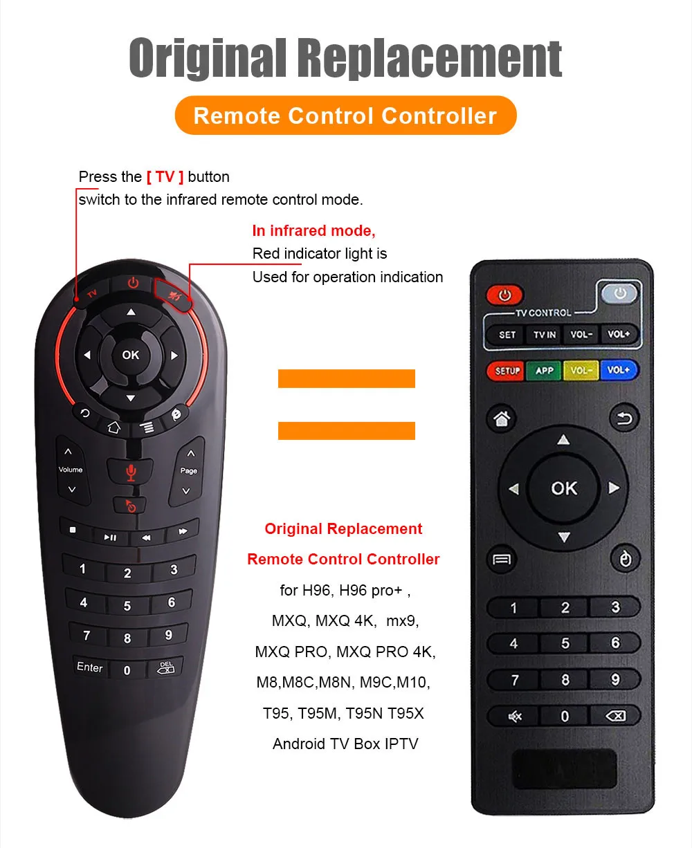 2 4G Радиочастотный пульт дистанционного управления G30 Air Mouse с микрофоном Gyro IR Learning