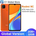 Смартфон Xiaomi Redmi 9C, 2 + 32 ГБ, глобальная версия дюйма, 8-ядерный Процессор MTK Helio G35, мобильный телефон дюйма, тройная камера 13 МП, 6,53 мА  ч