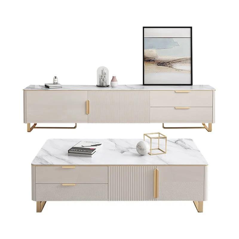 

Lightweight rock slate coffee table living room modern luxury