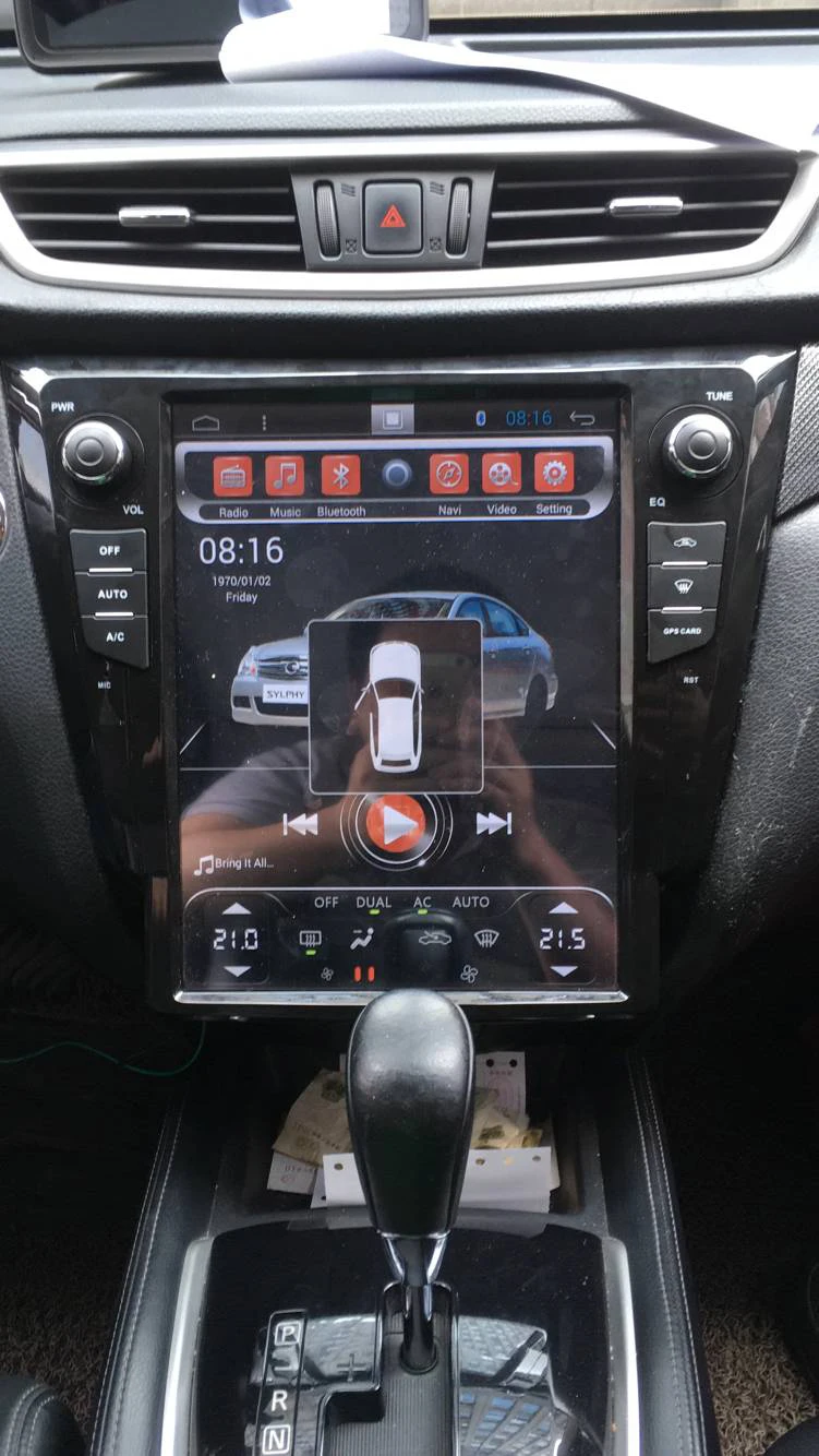 12 1 дюймов Восьмиядерный Tesla стиль Android 10 Автомобильная Мультимедийная система