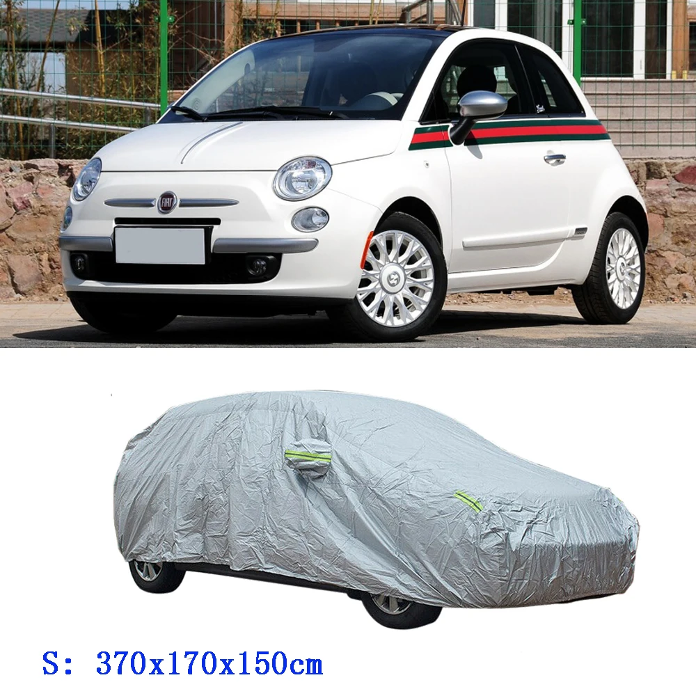 

Small Hatchback Car Full Cover Breathable Weathertec UV Protection 3.7M x1.7M x 1.5M Fit FIAT 500 for Vauxhall Adam Smart
