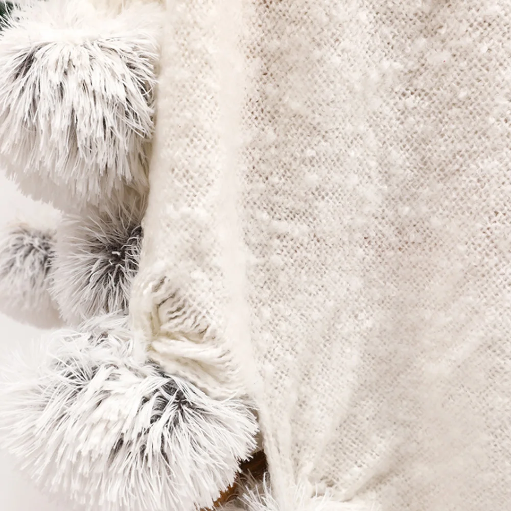 買取 レジャーブランケット,室内装飾品,タッセル付き,柔らかい毛布,リビングルームのソファカバー