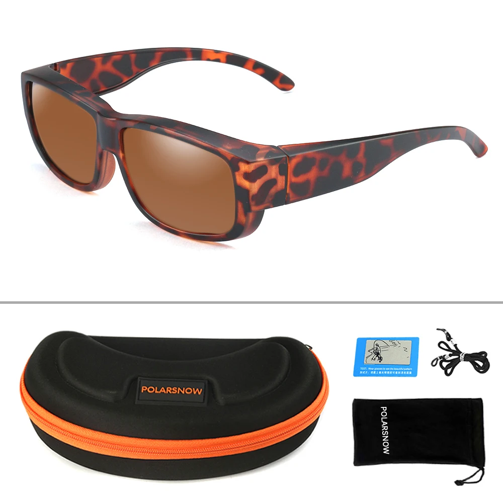 DM5 POLARSNOW TR90, поляризационные, подходят для солнцезащитных очков, которые носят очки, UV400, линзы, Прямоугольная оправа, винтажные очки,, для вождения - Цвет линз: DM5