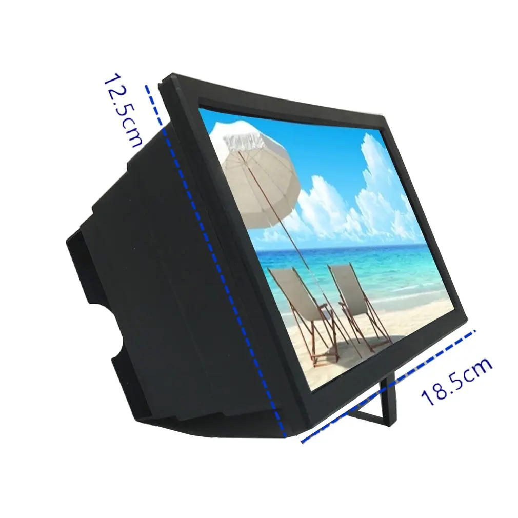 18 5x12 5 см смартфон Лупа Оптический 3D HD Мобильный телефон экран усилитель гибкий