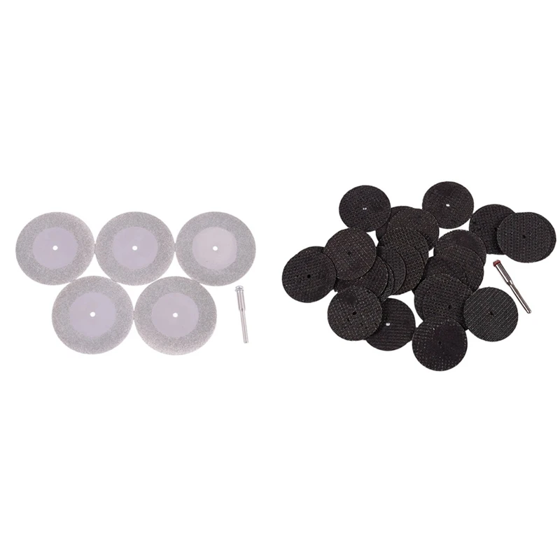 

Алмазные режущие диски 50 мм, 5 шт., сверло и 25 шт., диаметром 32 мм, Детский комплект + 1 оправка