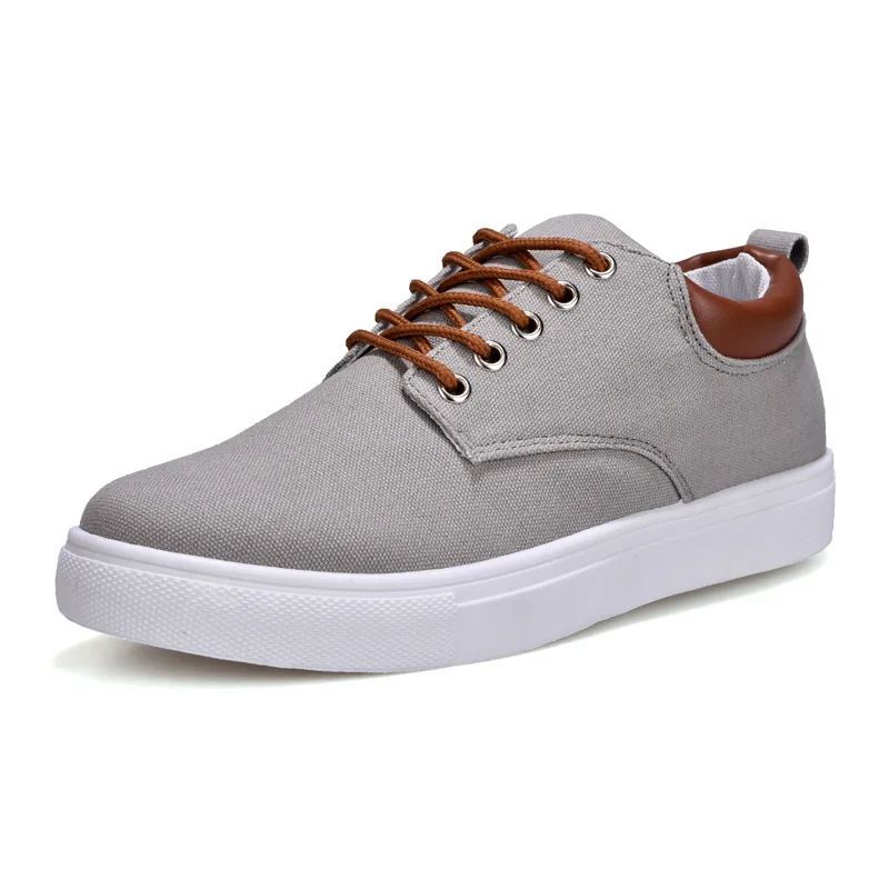 

Spring Men's Canvas Shoes Men Fashion Sneakers Men Comfortable Mens Casual Shoes Lace-Up Brand Driving Shoes Big Size