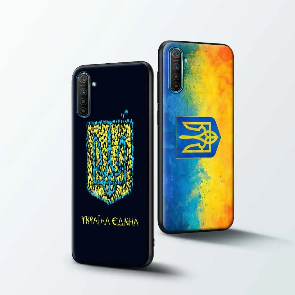 

Case For Realme 6 5 C3 X2 X50 Pro 5G XT X3 6S 6i C3i C11 Narzo 10 10A Tpu Black Soft Phone Cover Keep Calm And Ukraine Of Flag