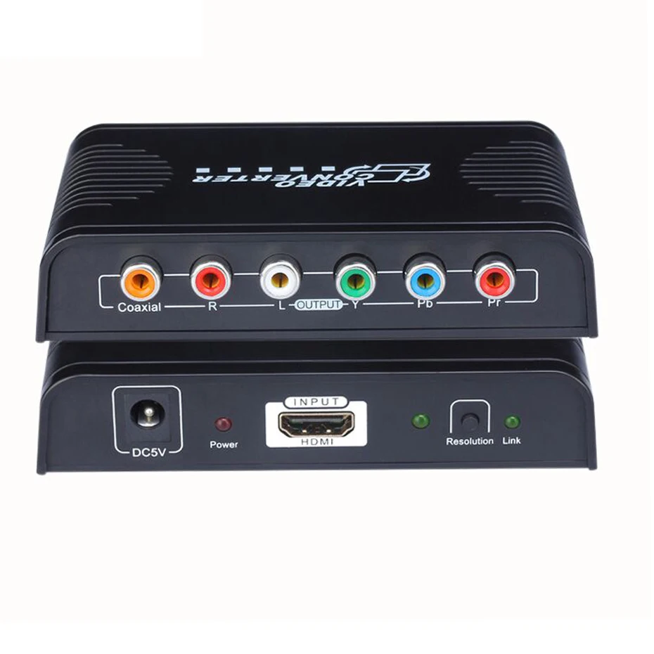 HDMI К Ypbpr компонентный преобразователь RGB Scaler с цифровым коаксиальным аудиовыход для PS4 Apple tv DVD STB к ТВ с компонентным в
