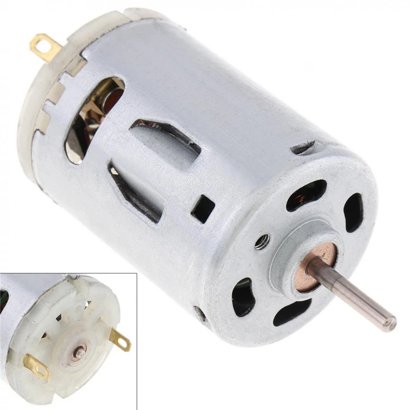 

385 Motor Electric DC 12V 18V 24V High Speed 11000rpm 16500rpm 21500rpm Reversed PWM DC6V-24V DIY Engine Technology Model RS385