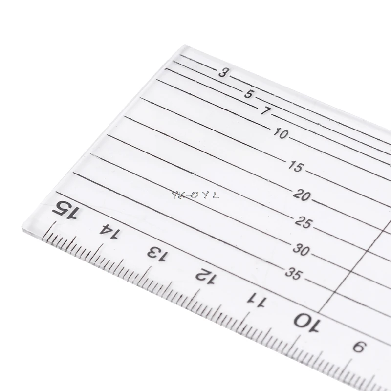 Прозрачное стеганое шитье искусственное лоскутное выравненная линейка для