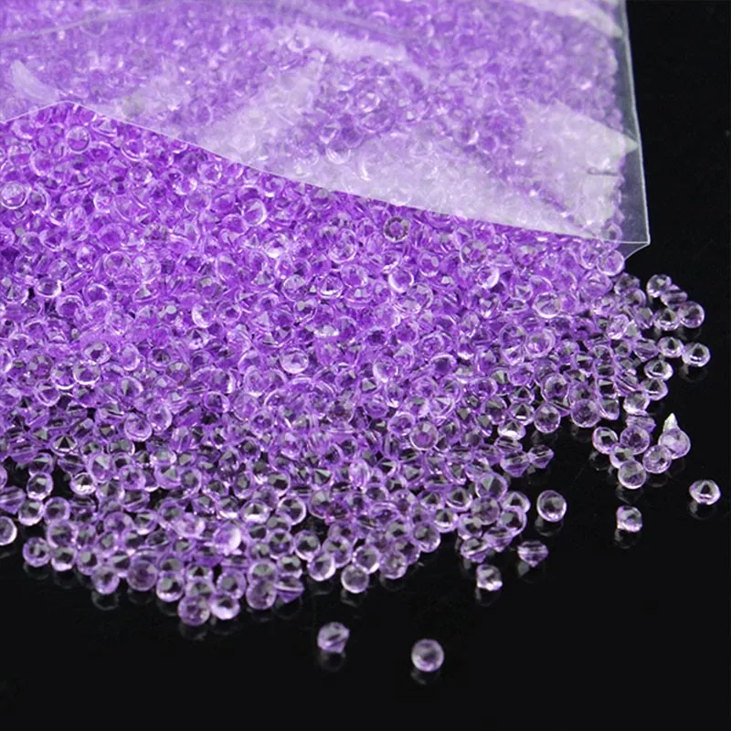 

2.5mm ABcolor Diamond table decoration Crystals Diamond Confetti Decoration Acrylic Diamond Confetti For Wedding Free shipping