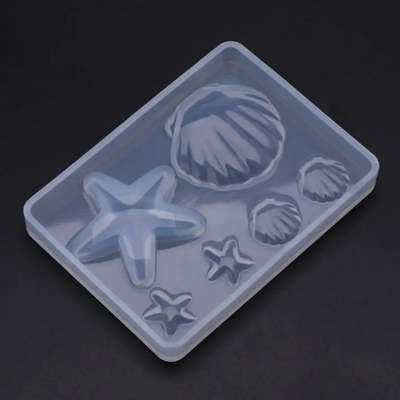 Silicone Mold Sea Shell Starfish DIY Epoxy Resin Jewelry Making Pendant Cake Decoration Mirror Crystal Handmade Crafts Gifts | Украшения и