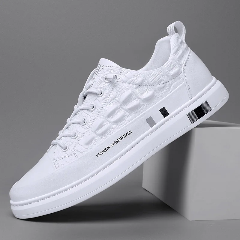 

Casual Leather Shoes Men Sports Shoes for Male Classic Black Mens White Sneaker Shoes High Fashion Men Shoes Leather Sneakers