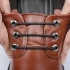 Кожаные силиконовые шнурки 12 шт.компл., эластичные силиконовые шнурки для кроссовок, блестящие шнурки без завязывания, подходящие шнурки унисекс