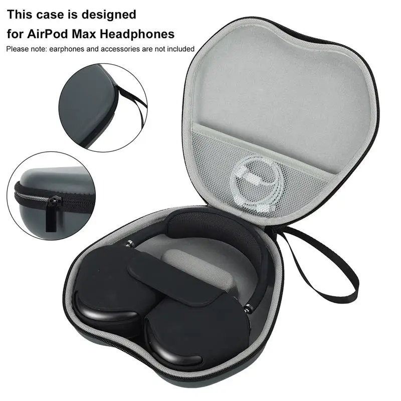 

Suitable for AirPods max earphone storage box, portable headset storage protective cover shock-resistant, strong and drop-proof