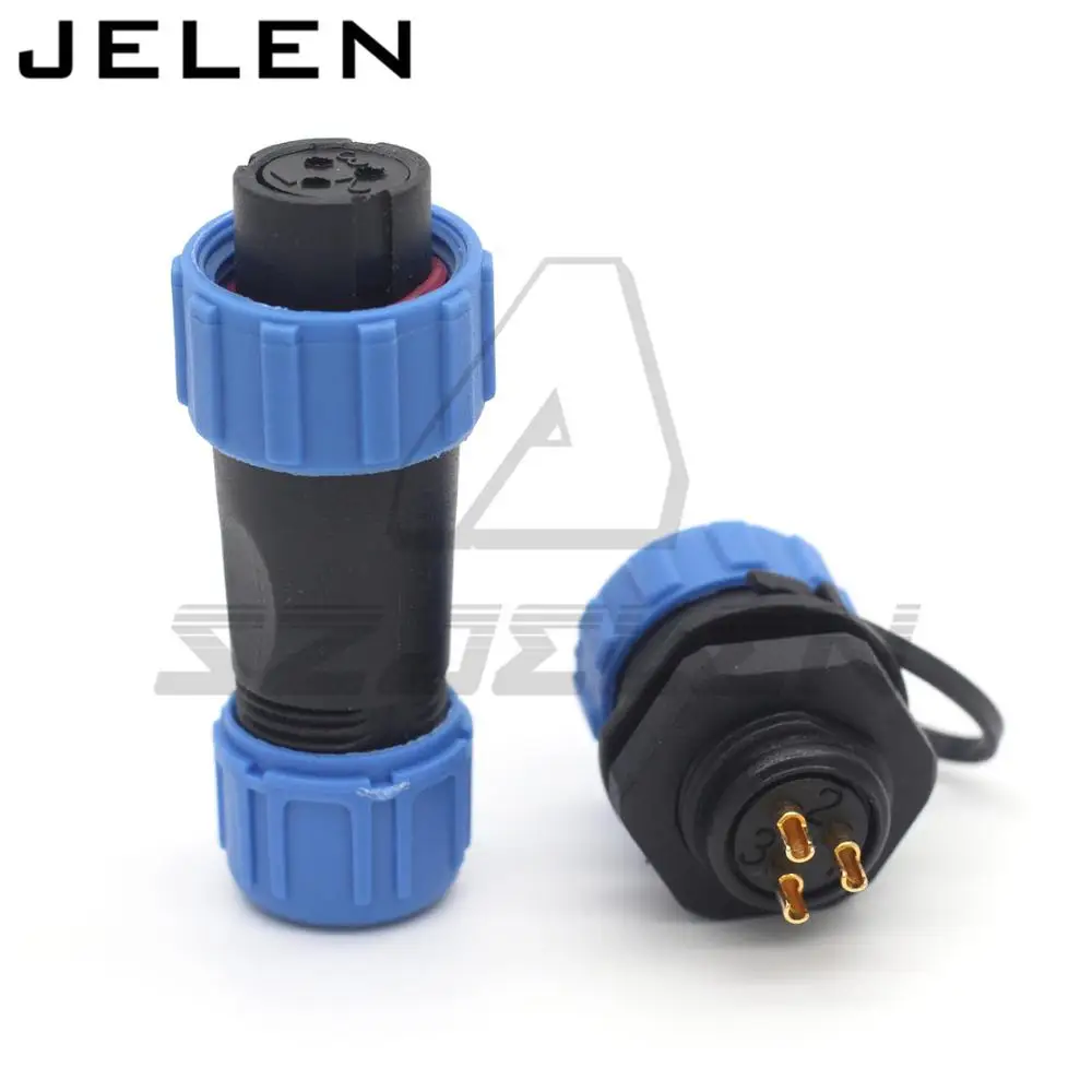 SP13 3-контактный водонепроницаемый Соединительный разъем IP68 светодиодный шнур