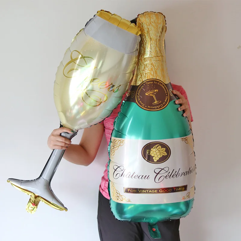 Cheer Cup Celebration свадебные шарики в виде бутылок шампанского гелиевая фольга
