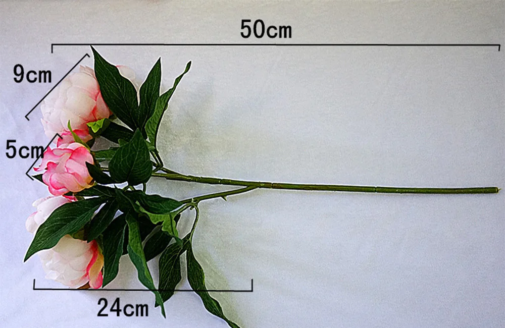 

3 heads/1 bundle Cheap Peony bouquet Vase flower arrangement home decor wedding decoration artificial flowers for scrapbooking