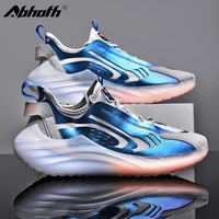 abhoth men shoes breathable lace up light running shoes for man sneakers outdoor reflective non slip shoes zapatillas hombre 46