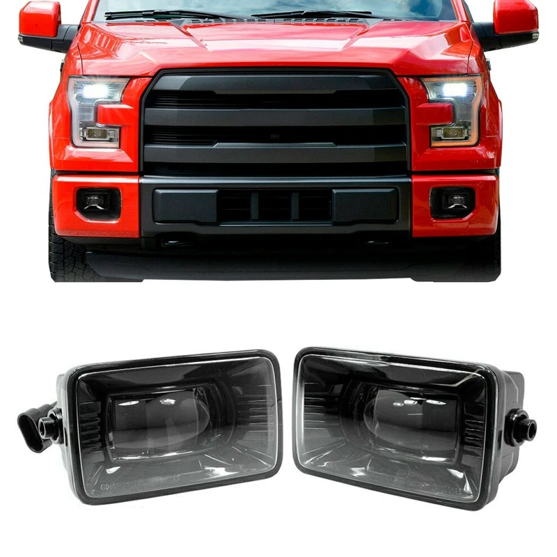 

Pair LED Fog Lights 4 Inch LED Fog Light Assembly Kit Waterproof LED Bumper Lamps for Ford F150 2015-2018