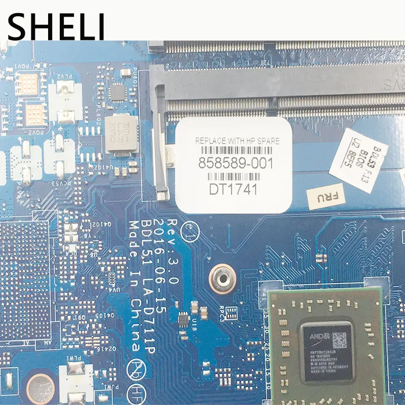 Материнская плата ноутбука HP SHELI для 255 G5 LA-D711P 858589-001 | Компьютеры и офис