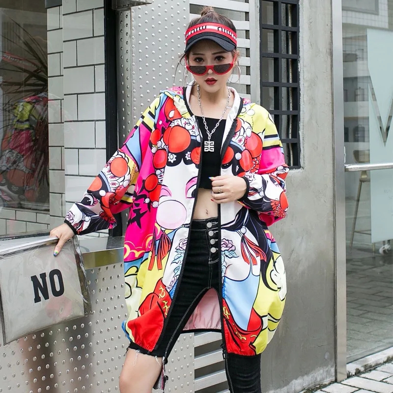 Женская куртка Новинка осени 2019 брендовая длинная Повседневная с капюшоном и