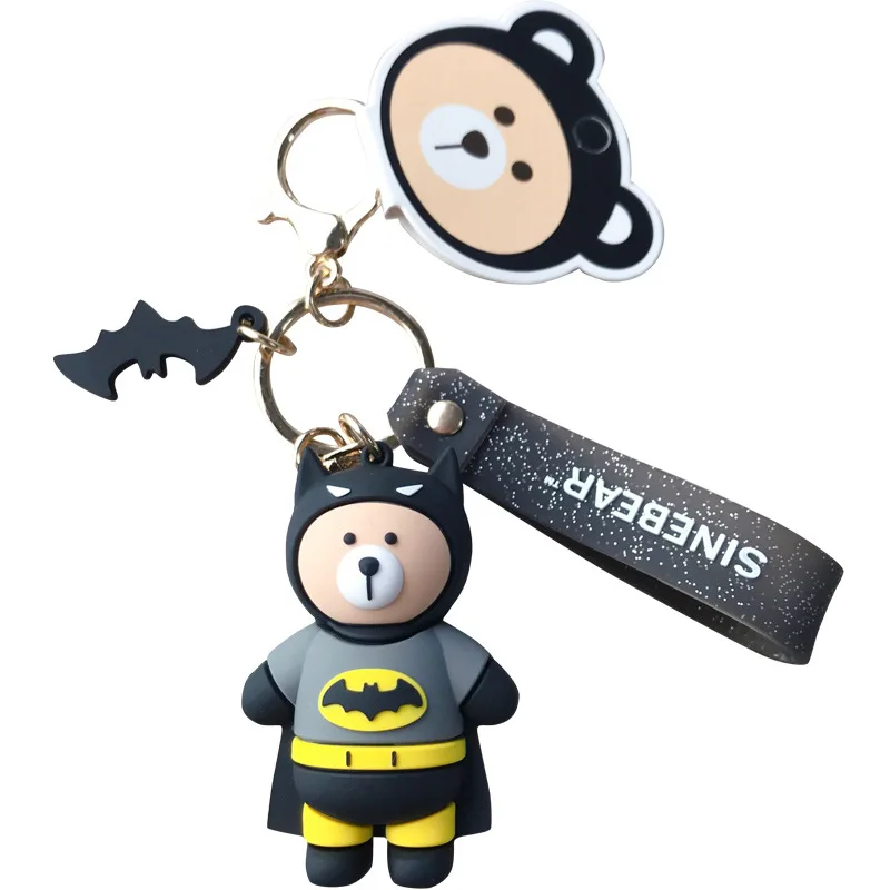 

New Genuine Authorized Keychains Sydney Bear Cartoon Key Chain Female Cute Doll Pendant Backpack Charm Key Ring Lady's Gift