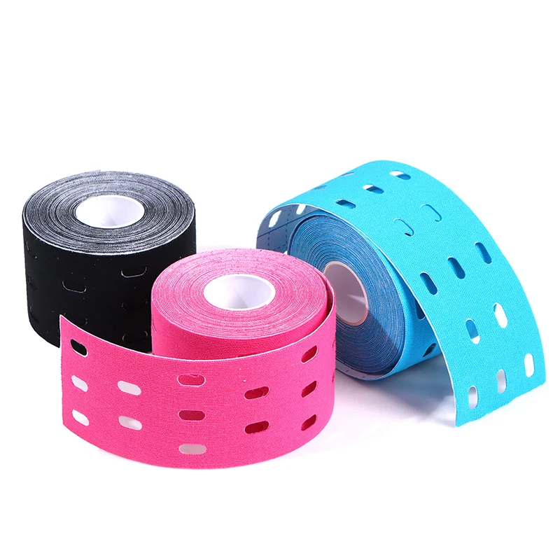 

Терапевтическая лента, водонепроницаемая, 5 м, Кинезиология, мышцы, спортивный уход, эластичные инструменты, Новый медицинский клей из хлопк...