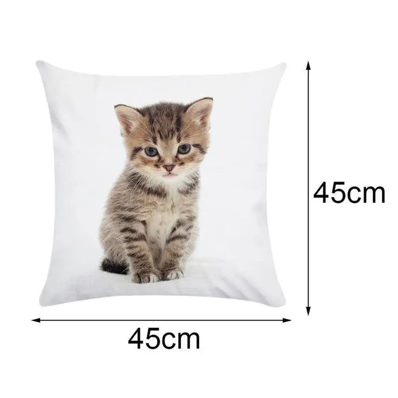 

Animal Cute Cat Decorative Pillows Cushion Cover 45x45cm Pillow Case Cover Home Decoration Accessories Pillow Covers Decorative