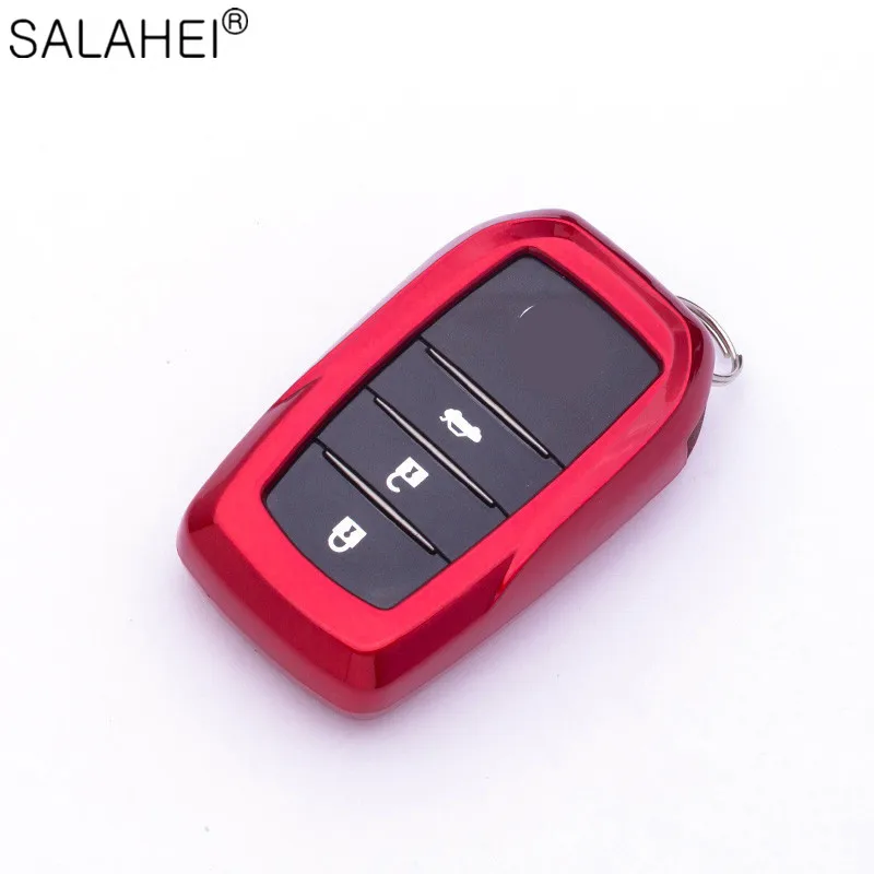 

ABS Car Key Case Cover For Toyota For Chr Rav4 Auris Avensis Prius Aygo Camry Corolla Land Cruiser 200 Prado Crown Accessories