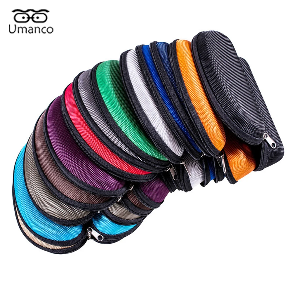

Big Sunglasses Box For Women Men Colorful with Hook Zipper Smoothly Carry-Bag Unisex Female Male Glasses Case