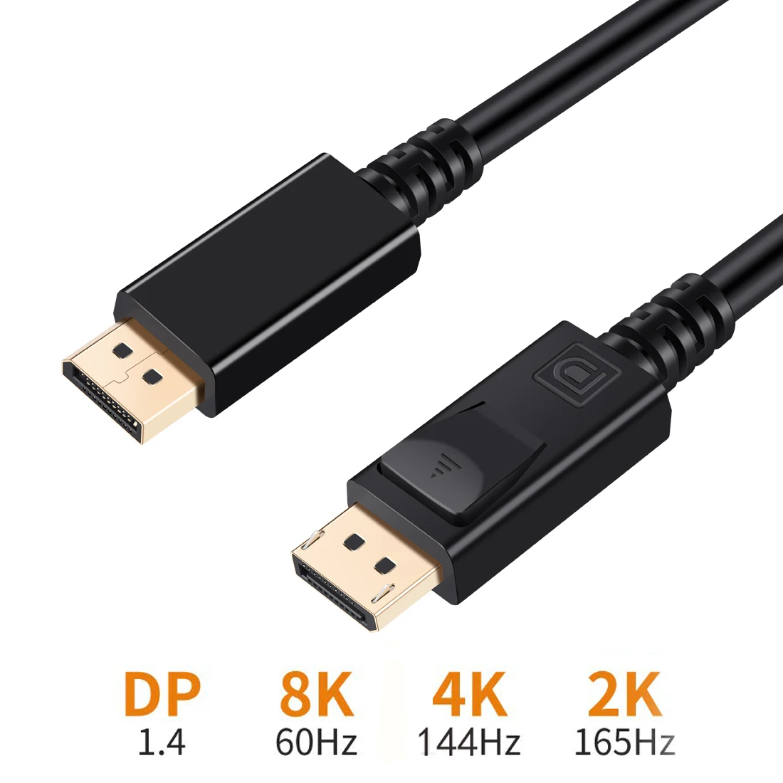 

Displayport 1.4 / 1.2 Cable DP To DP Adapter Display port Video Audio 32.4Gbps 8K @ 60HZ 4k @ 144Hz 2K@165Hz For HDTV Projector