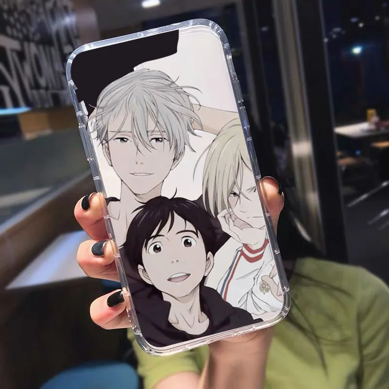 soft shockproof phone case for iphone 11 12 pro xs max 8 7 6 plus x se 2020 xr clear japan anime hot yuri on ice cover coque free global shipping