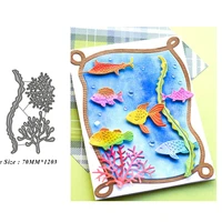 seagrass seaweed kelp metal cutting dies for scrapbooking diy paperphoto cards new design cutdies craft cutter