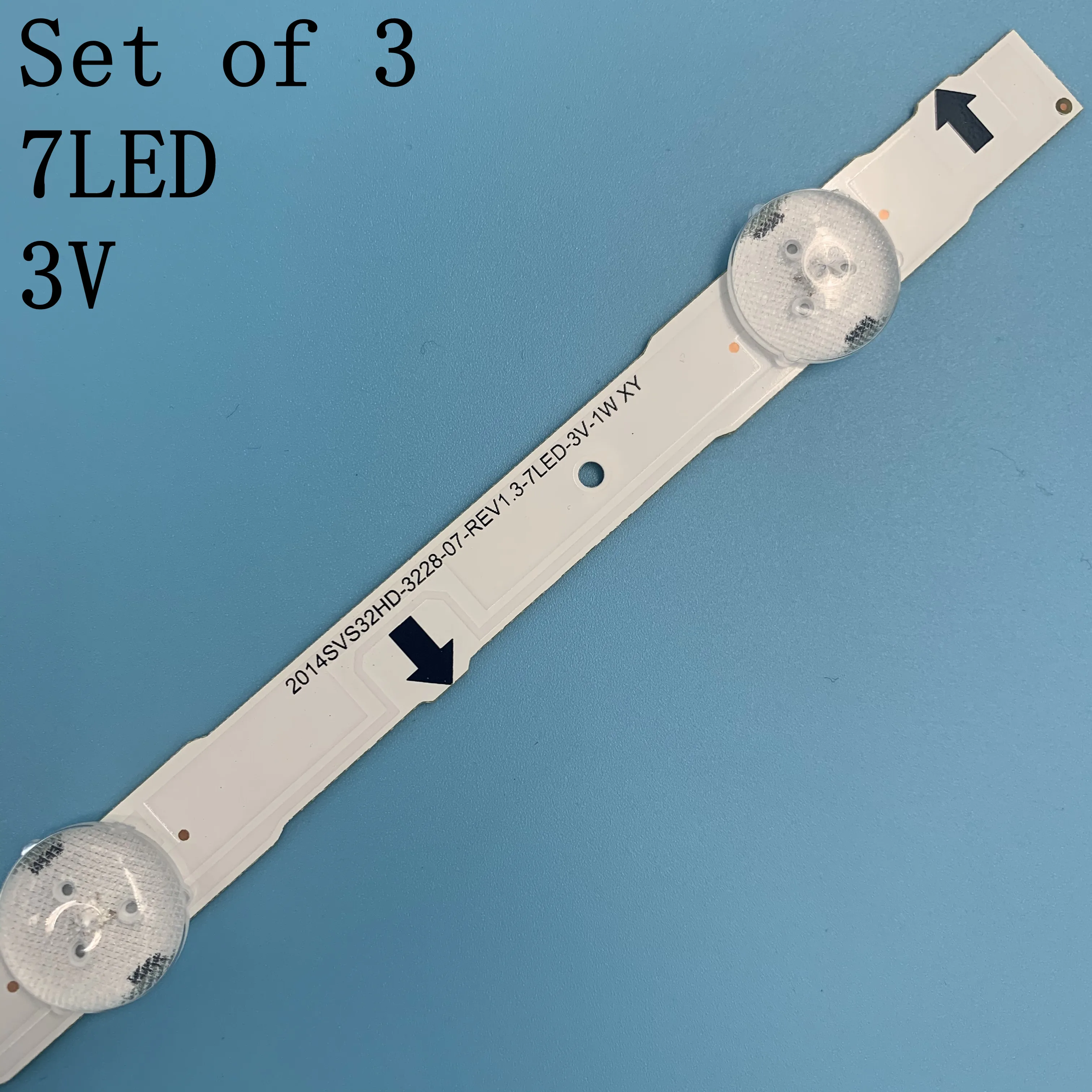 (Новый комплект) 3 шт. 7 светодиодов 650 мм Светодиодная лента для подсветки