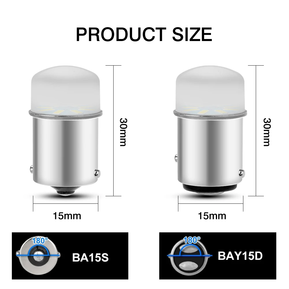 Светодиодные лампы OKEEN 10x P21W 1156 BA15S 1157 BAY15D автомобисветильник указатели поворота