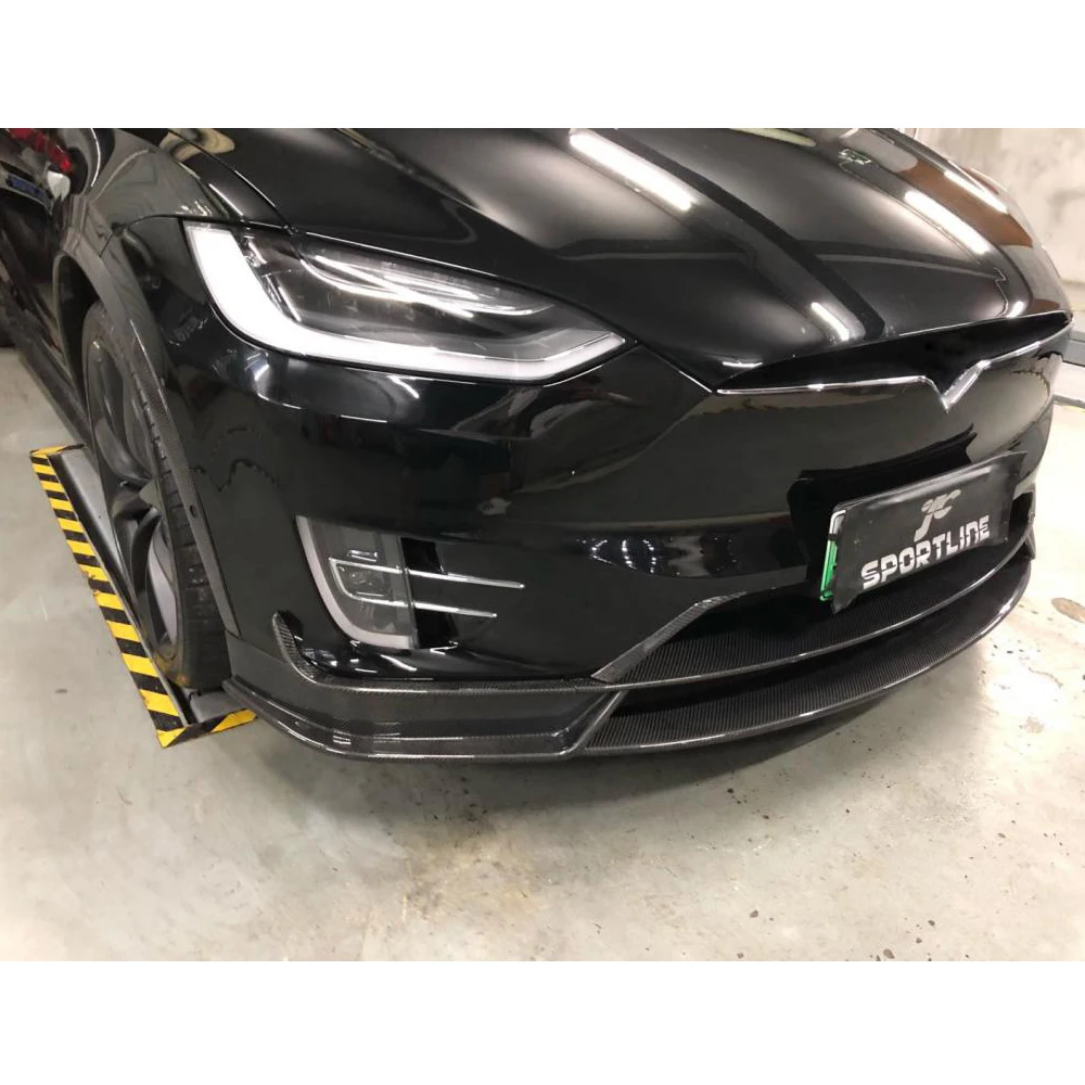 Передний бампер из углеродного волокна спойлер для губ Tesla MODEL X 2016-2018 передний |