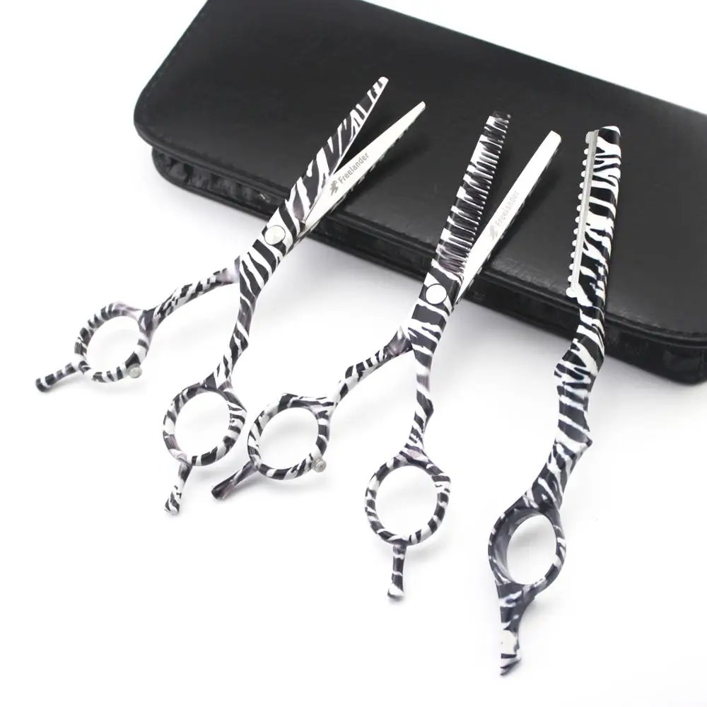 Профессиональные Парикмахерские ножницы 5 дюйма с узором зебры распродажа