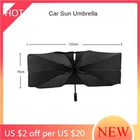 foldable car sun umbrella block heat uv sun shade umbrella for windshield protection block heat dropshipping home garden ag50zs
