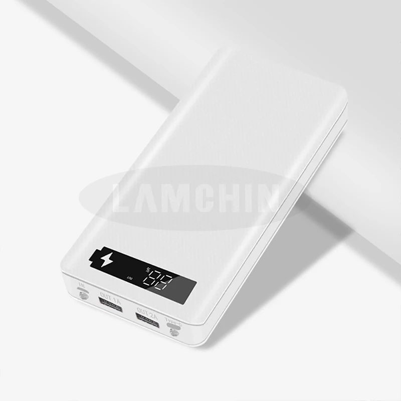 5 в двойной USB 8*18650 Внешний аккумулятор с дисплеем высокой емкости 18650 USB зарядное устройство DIY чехол для IPhone samsung huawei