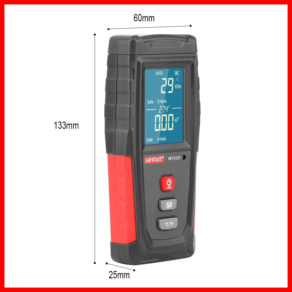 Измеритель уровня радиации RZ EMF перезаряжаемый портативный дозиметр Гейгера |