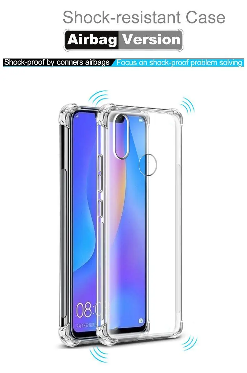 Мягкий чехол-подушка из ТПУ для телефона huawei Mate30 P Smart Plus Honor 7A 7C Pro 8A 8C 8X Y5 Y6 Y7 Prime