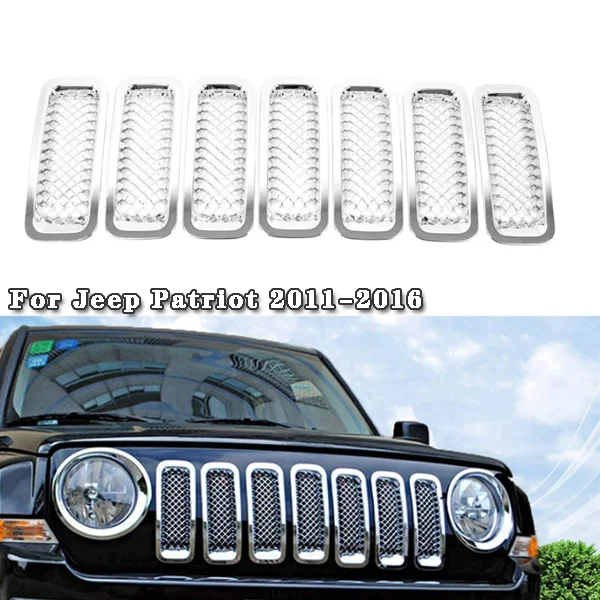 

7 шт./комплект, решетка для автомобиля Jeep Patriot 2011-2016