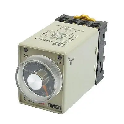 AH3-3 12VDC мощность на 0-1s 1 секундная задержка таймер реле времени w база |