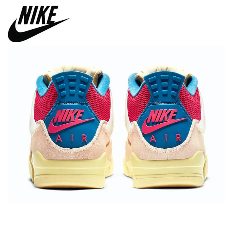 

Original Nike Air Jordan 4 Retro Men Basketball Shoes Guava Ice Noir Comfortable Breathable Sports Sneakers 36-46